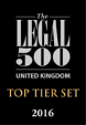 Top Tier Set - Legal 500 2016 Top Tier Set - Legal 500 2016