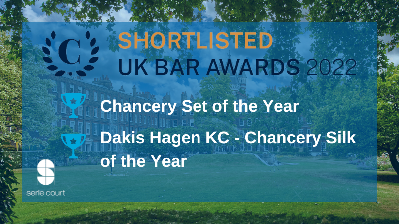 Shortlisted for the Chambers UK Bar Awards 2022