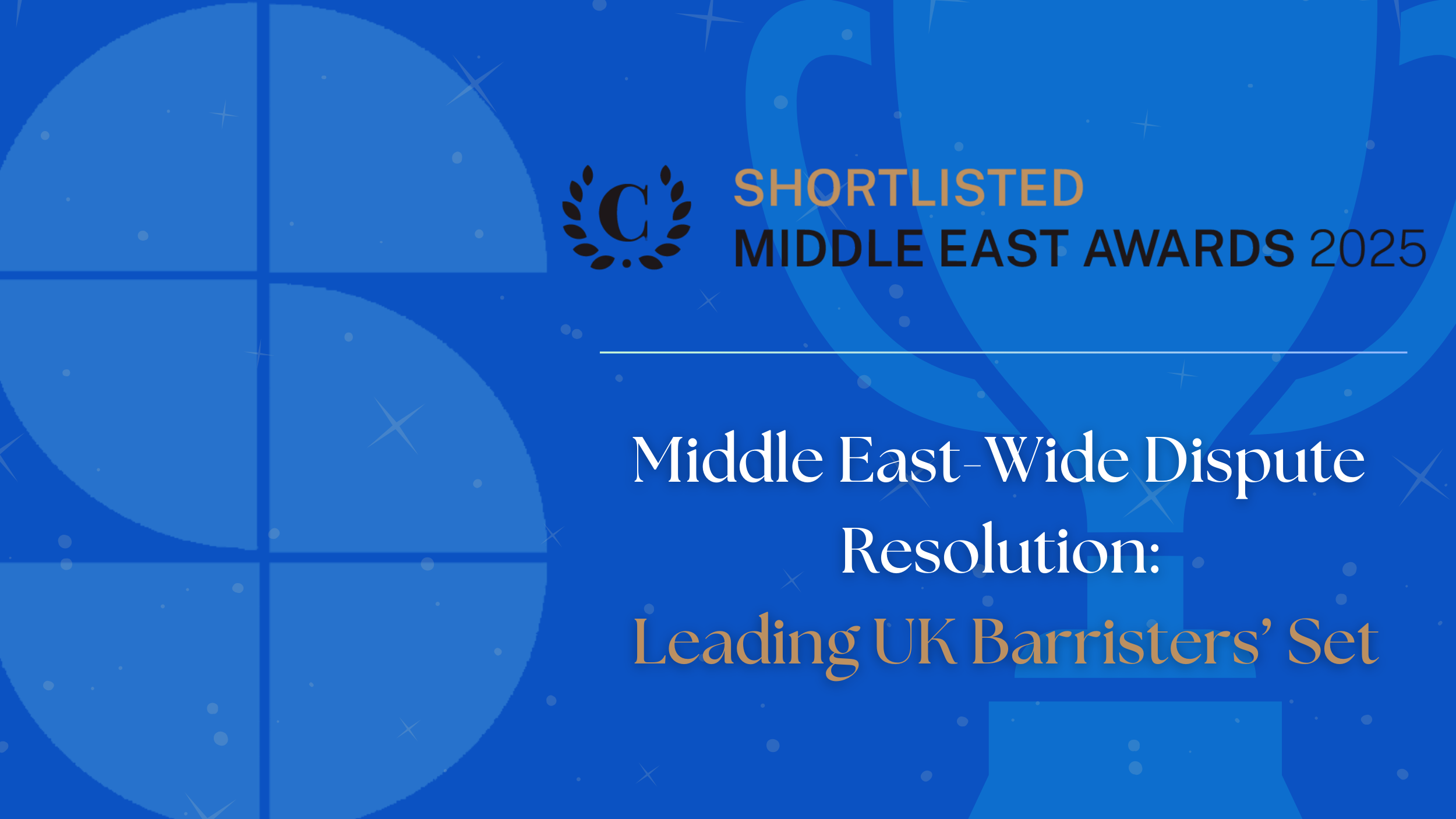 Serle Court shortlisted at Chambers and Partners Middle East Awards 2025